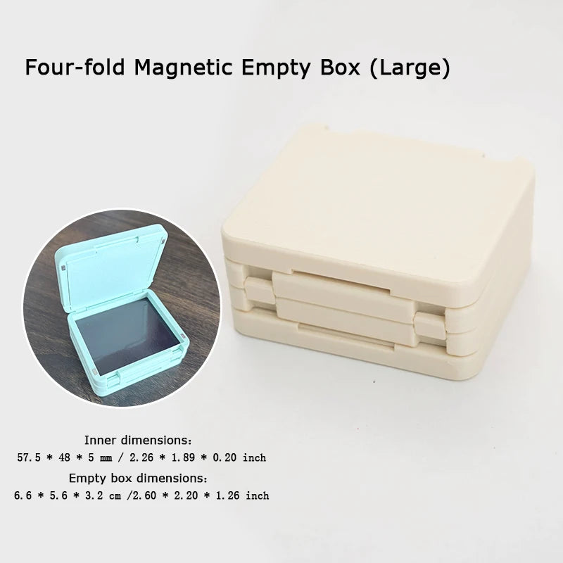 EyeShadow Magnetic Suction Packaging Box Multi Layer Makeup Self Assembling Disk Eye Shadow Storage Box Travel Portable
