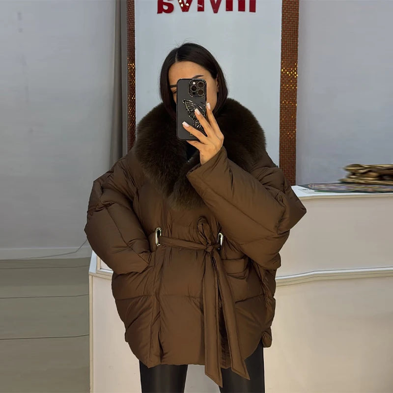Elegant Vintage Cotton Coats Loose Casual Designer Fashionable Trend Lady Outerwear 2026 Fall Party Women's Chic Winter Clothes