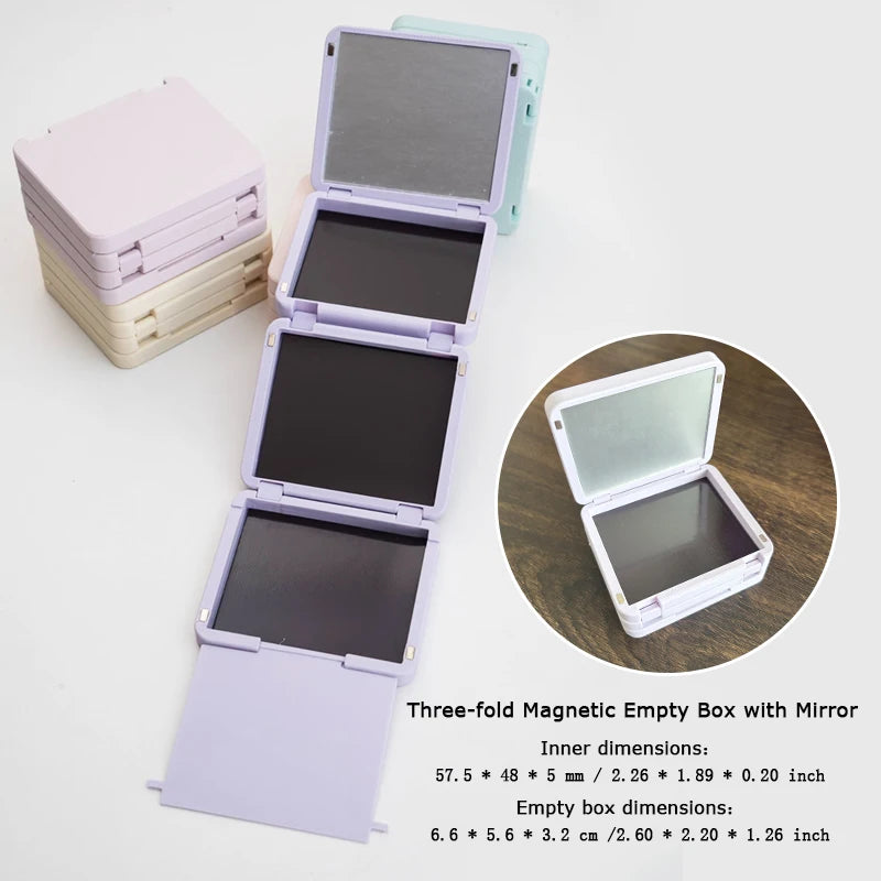 EyeShadow Magnetic Suction Packaging Box Multi Layer Makeup Self Assembling Disk Eye Shadow Storage Box Travel Portable