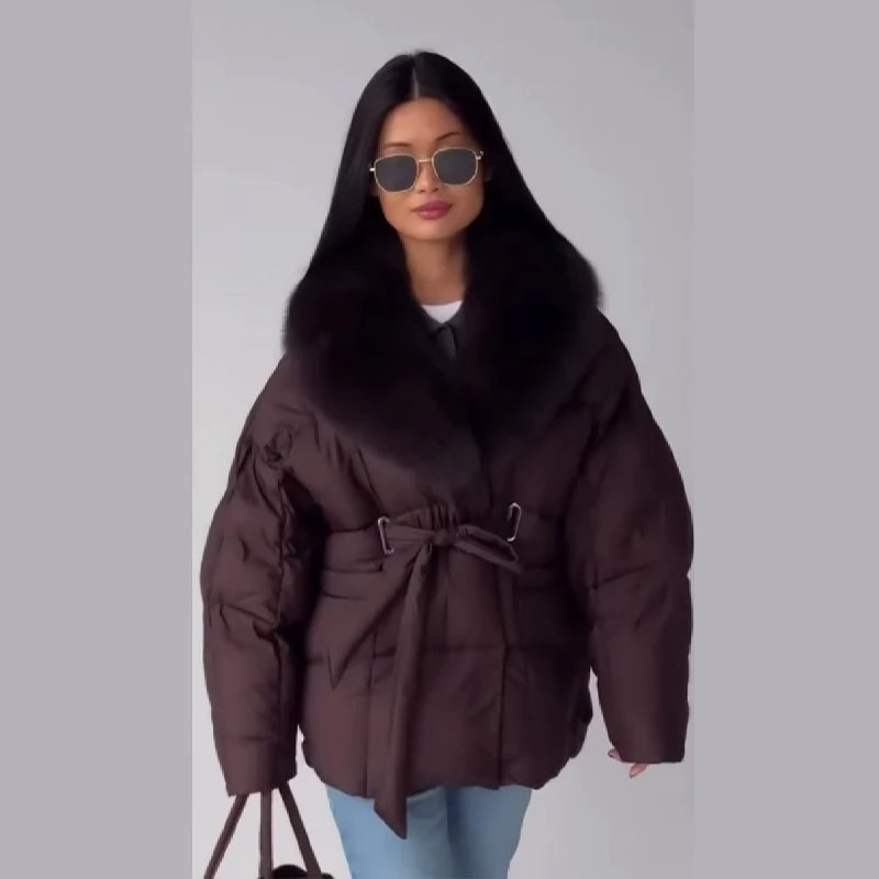 Elegant Vintage Cotton Coats Loose Casual Designer Fashionable Trend Lady Outerwear 2026 Fall Party Women's Chic Winter Clothes