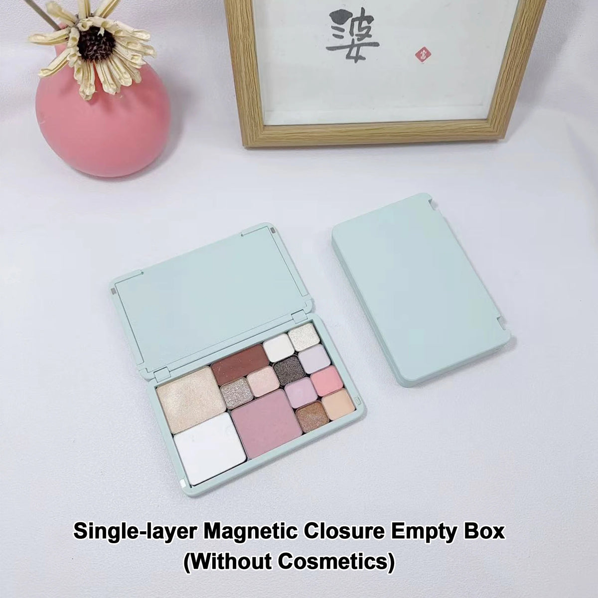 EyeShadow Magnetic Suction Packaging Box Multi Layer Makeup Self Assembling Disk Eye Shadow Storage Box Travel Portable