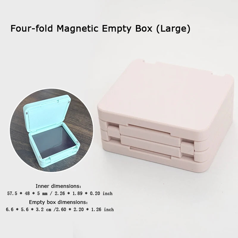 EyeShadow Magnetic Suction Packaging Box Multi Layer Makeup Self Assembling Disk Eye Shadow Storage Box Travel Portable