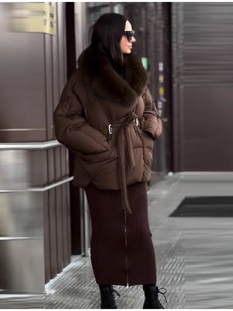 Elegant Vintage Cotton Coats Loose Casual Designer Fashionable Trend Lady Outerwear 2026 Fall Party Women's Chic Winter Clothes