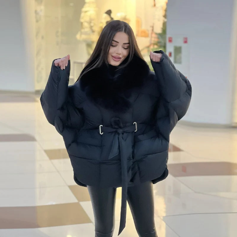 Elegant Vintage Cotton Coats Loose Casual Designer Fashionable Trend Lady Outerwear 2026 Fall Party Women's Chic Winter Clothes