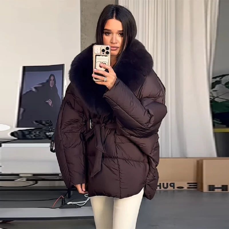 Elegant Vintage Cotton Coats Loose Casual Designer Fashionable Trend Lady Outerwear 2026 Fall Party Women's Chic Winter Clothes