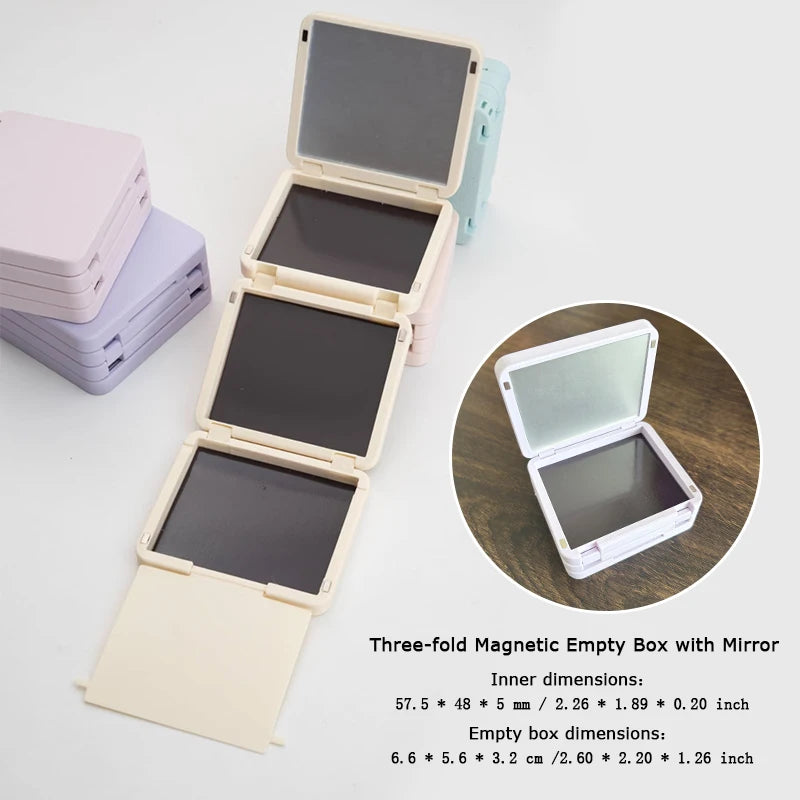 EyeShadow Magnetic Suction Packaging Box Multi Layer Makeup Self Assembling Disk Eye Shadow Storage Box Travel Portable