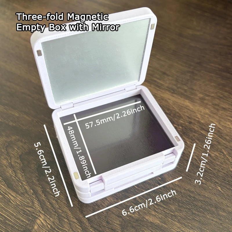 EyeShadow Magnetic Suction Packaging Box Multi Layer Makeup Self Assembling Disk Eye Shadow Storage Box Travel Portable