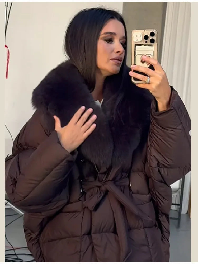 Elegant Vintage Cotton Coats Loose Casual Designer Fashionable Trend Lady Outerwear 2026 Fall Party Women's Chic Winter Clothes