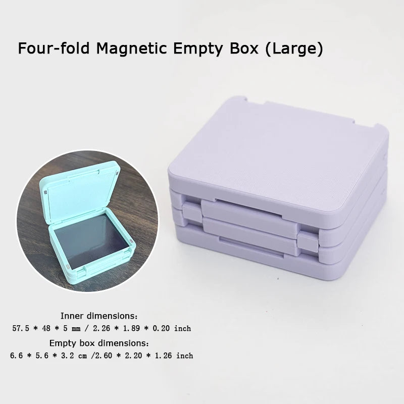 EyeShadow Magnetic Suction Packaging Box Multi Layer Makeup Self Assembling Disk Eye Shadow Storage Box Travel Portable
